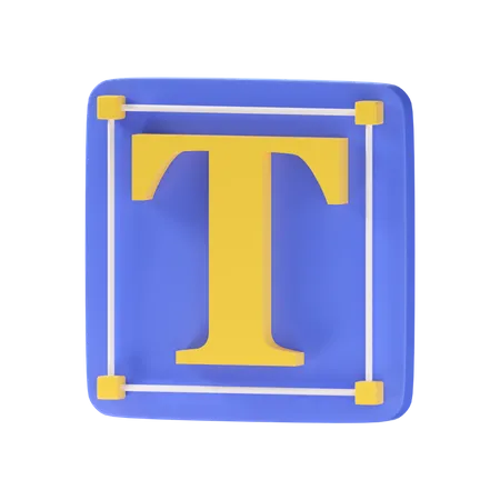 Text Box  3D Icon