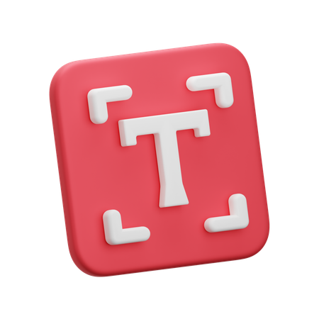 Text Box  3D Icon