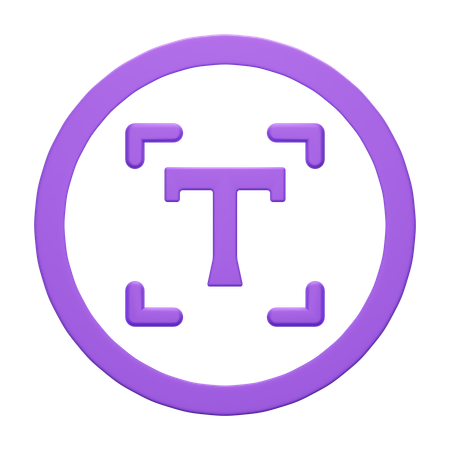 Text Box  3D Icon