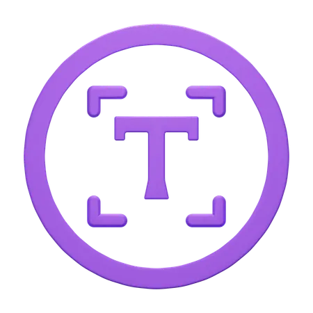 Text Box  3D Icon
