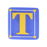 3d text box logo