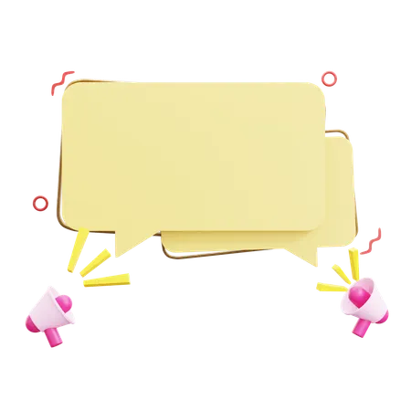 Text Box Sound  3D Icon