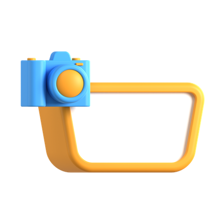 Text Box With Camera  3D Icon