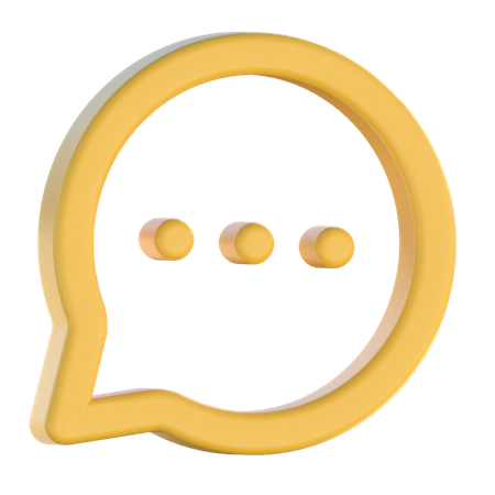 Text Chat  3D Icon