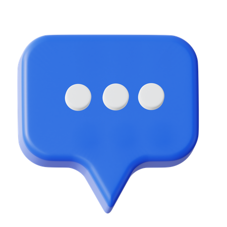 Text Chat  3D Icon