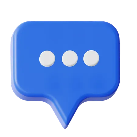 Text Chat  3D Icon