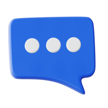 Text Chat  3D Icon