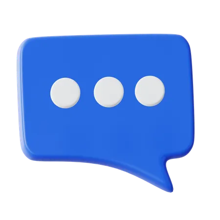 Text Chat  3D Icon