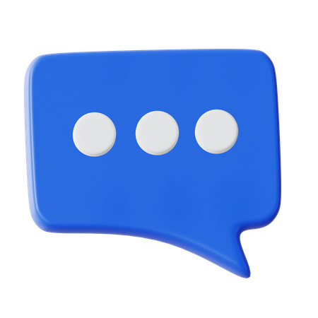 Text-Chat  3D Icon