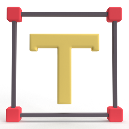 Text Edit  3D Icon