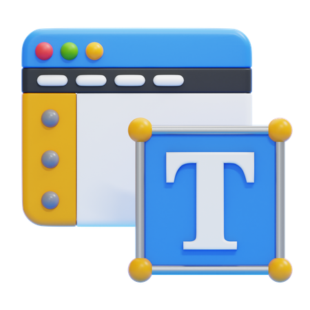 Text Editor  3D Icon