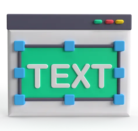 Text Editor  3D Icon