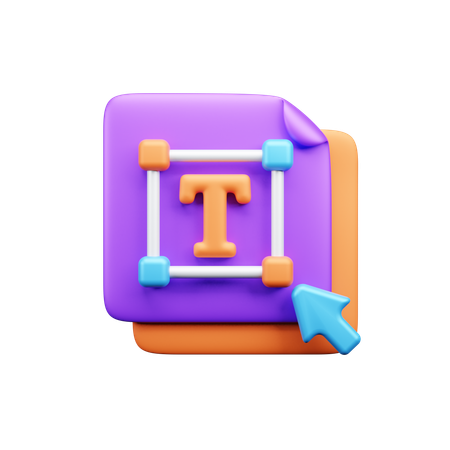 Text editor  3D Icon