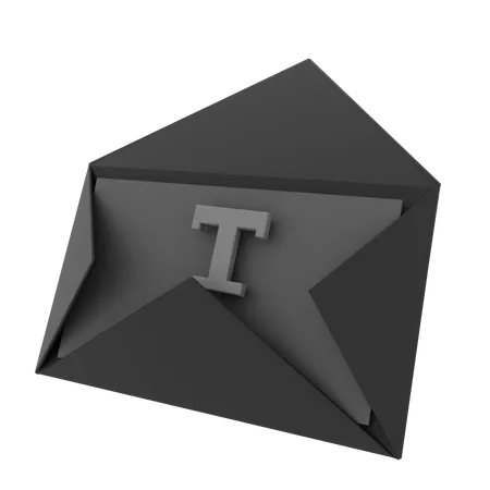 Text Email 3D Illustration