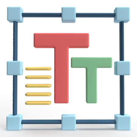 Text Field  3D Icon
