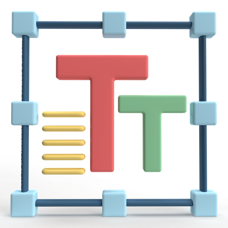 Text Field  3D Icon