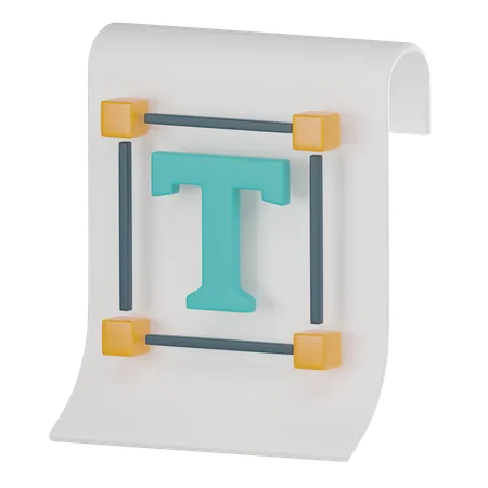 Text File Icon Ideal For Depicting Digital Communication Information Exchange And Technological Advancements 3 D Render Illustration 3D Icon