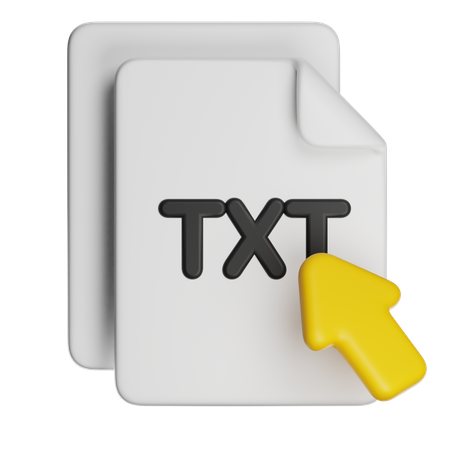 Text File  3D Icon