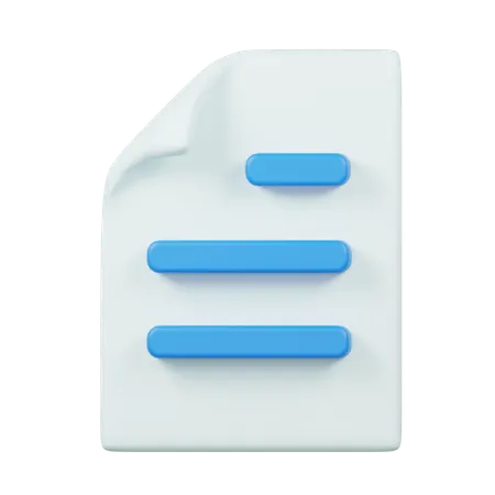 Text File  3D Icon