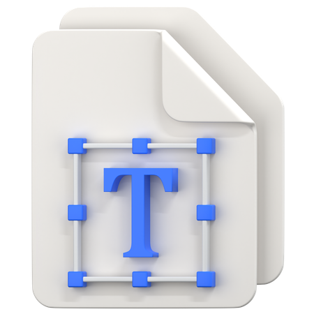 Text File  3D Icon