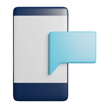 Text Message Phone 3D Icon