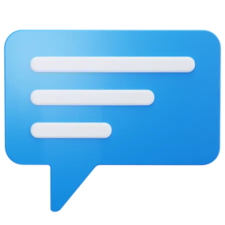Text Message  3D Icon