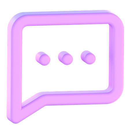 Text Message  3D Icon