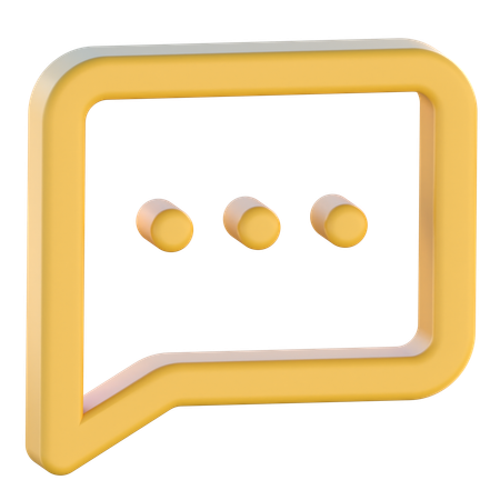 Text Message  3D Icon