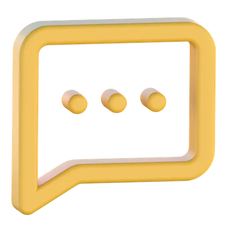 Text Message  3D Icon