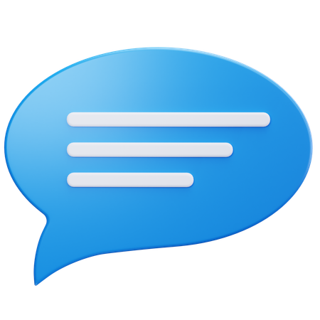 Text Message  3D Icon