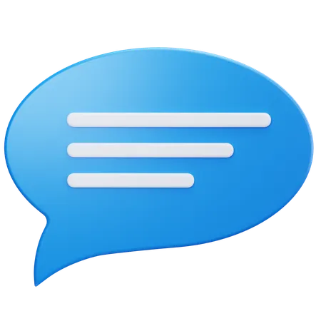 Text Message  3D Icon