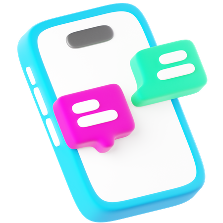 Text Message  3D Icon
