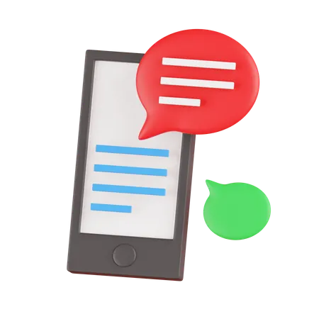 Text messaging 3D Icon