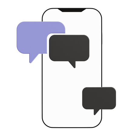 Text messaging  3D Icon