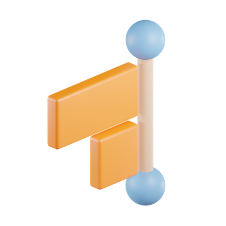 Text rechtsbündig ausrichten  3D Icon