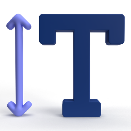 Text Scale  3D Icon