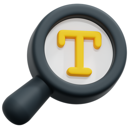 텍스트 검색  3D Icon