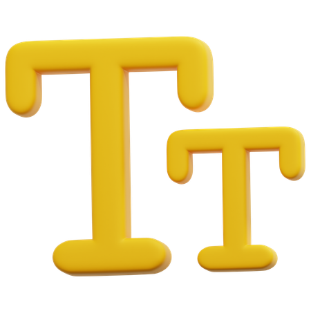 Text Size  3D Icon