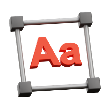 Text Style  3D Icon