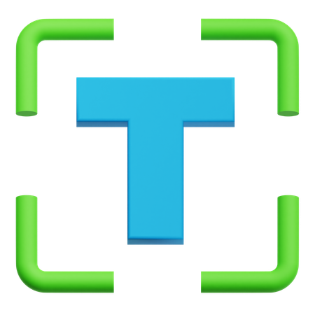 Text symbol  3D Icon