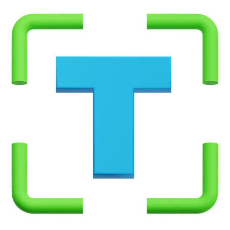 Text symbol  3D Icon
