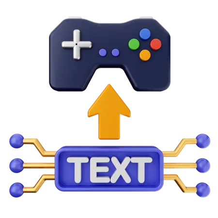 Text To Game Ai  3D Icon