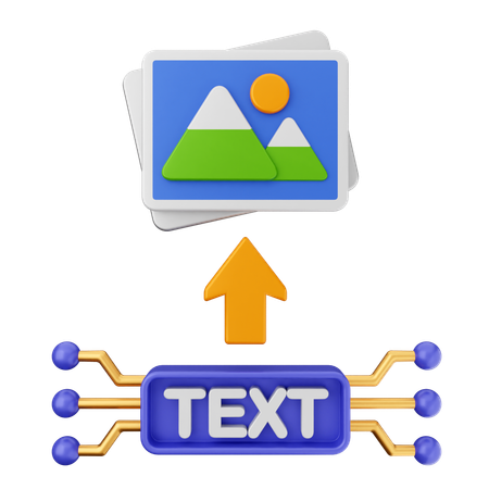 Text To Image Ai  3D Icon