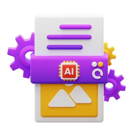 Text To Image Ai Gerenator 3D Icon