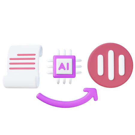 Text to Speech  3D Icon