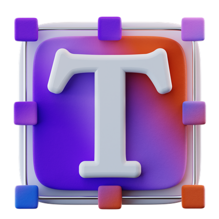 テキストツール  3D Icon