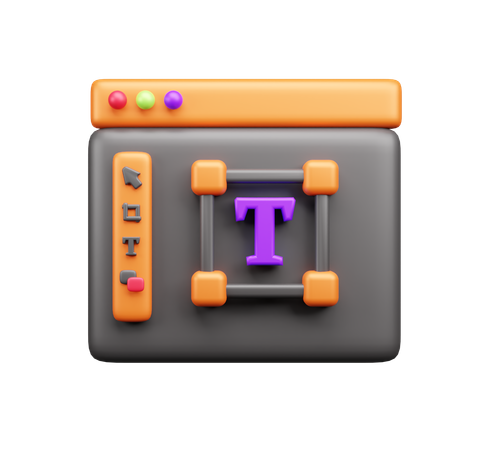 Text Tool  3D Icon