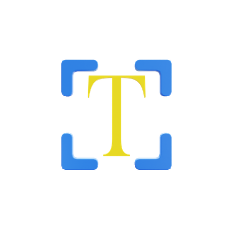 Text Tool  3D Icon