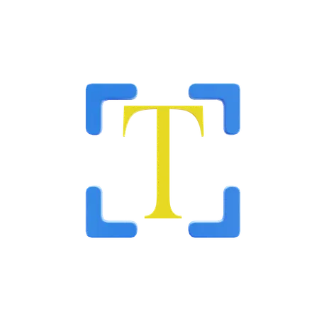 Text Tool  3D Icon