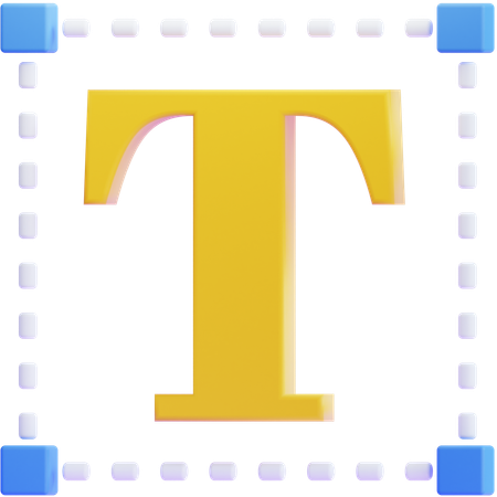 Text tool  3D Icon